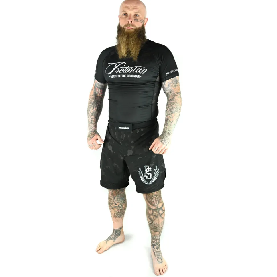 Rashguard short sleeve Pretorian "Death Before Dishonour"