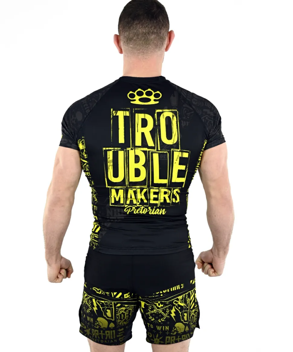 Rashguard short sleeve Pretorian "Troublemakers"