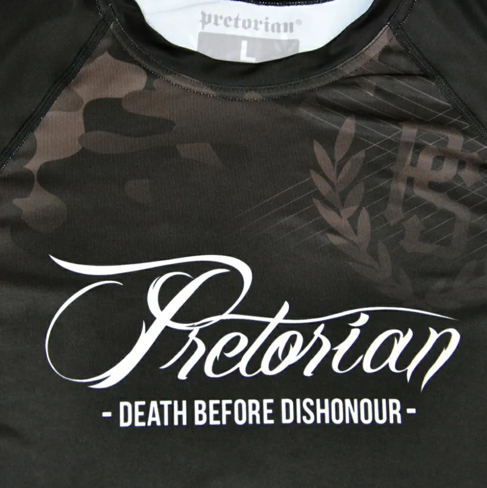 Rashguard short sleeve Pretorian "Death Before Dishonour"