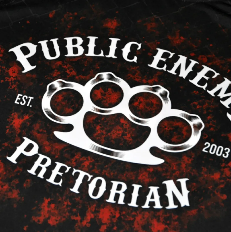 Rashguard short sleeve Pretorian "Public Enemy"