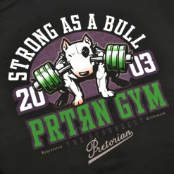 Rashguard short sleeve Pretorian "Strong as a Bull!"