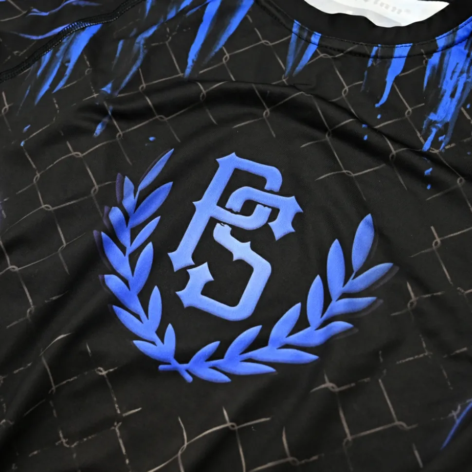 Rashguard short sleeve Pretorian "Blue Splash"