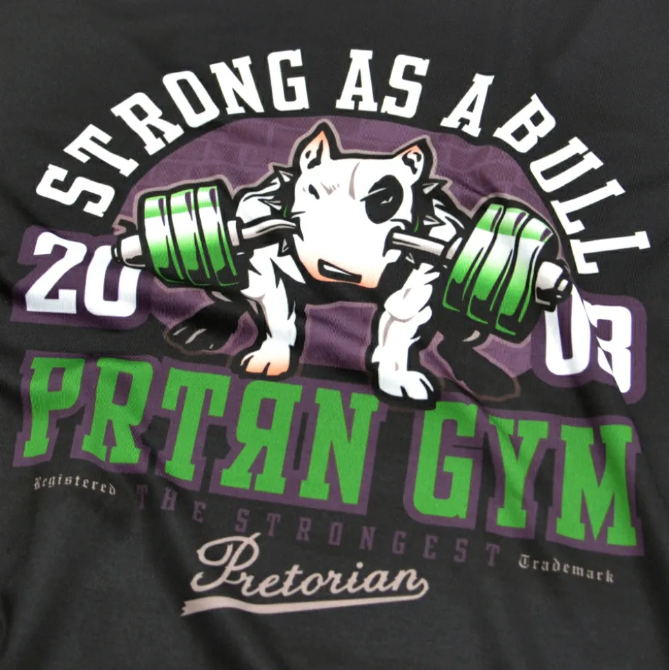 Rashguard short sleeve Pretorian "Strong as a Bull!"