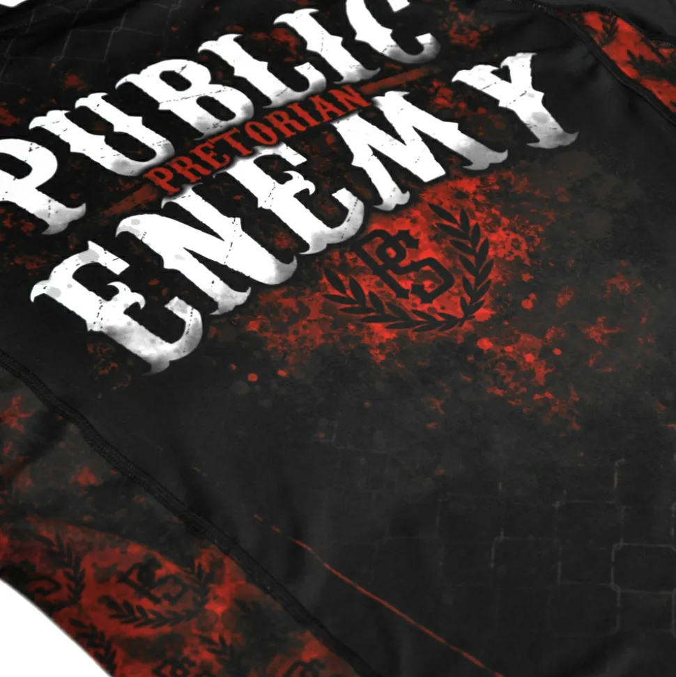 Rashguard short sleeve Pretorian "Public Enemy"