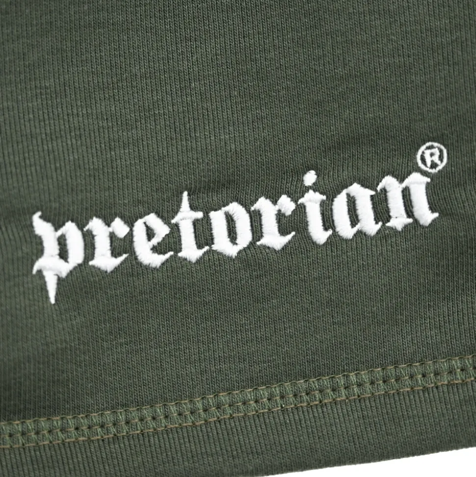 Spodenki bawełniane Pretorian "Logo" - khaki