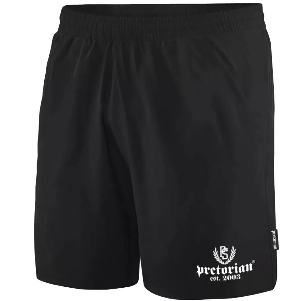 Spodenki poliestrowe Pretorian "Pretorian est. 2003" - czarne