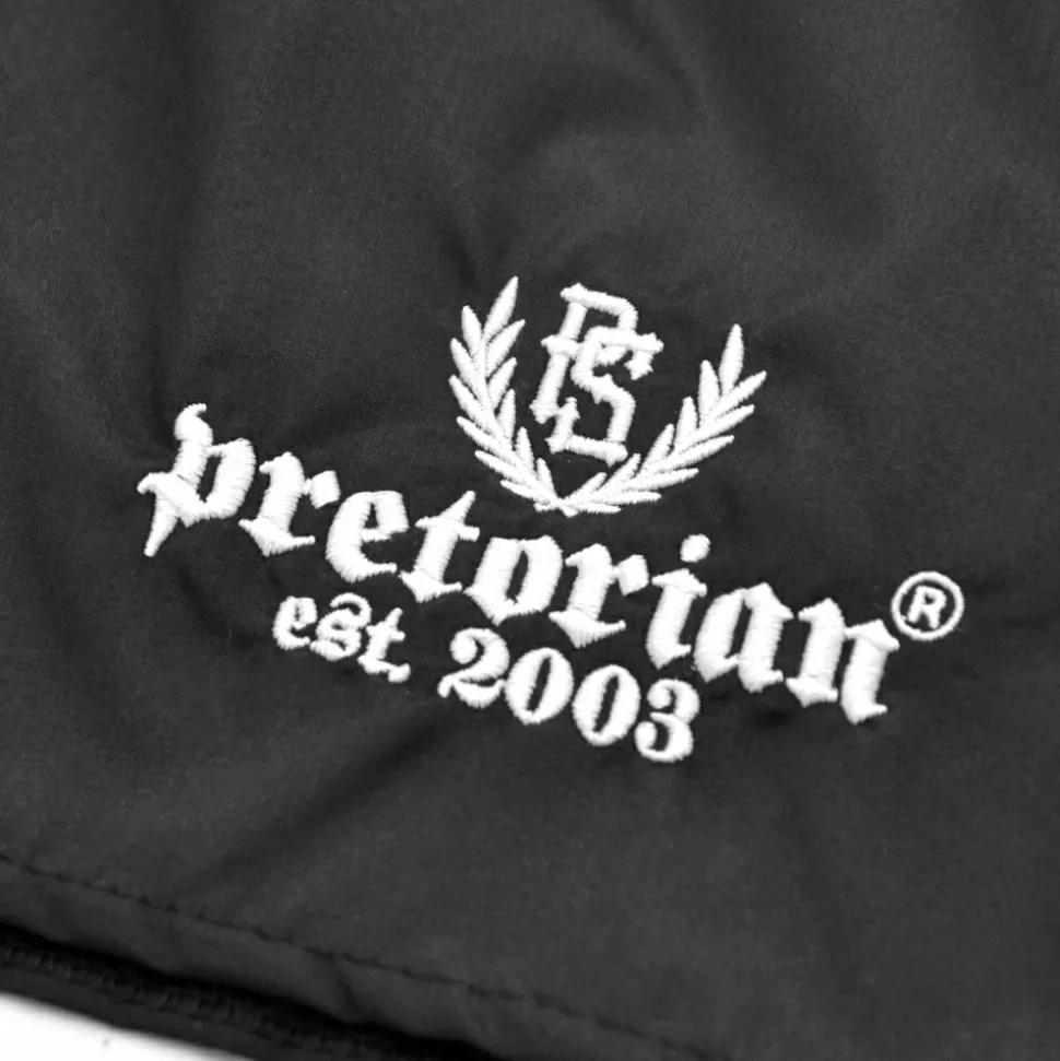 Spodenki poliestrowe Pretorian "Pretorian est. 2003" - czarne