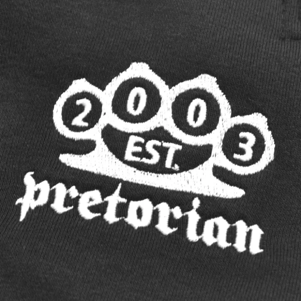 Spodnie dresowe Pretorian "Public Enemy" czarne - ściągacz